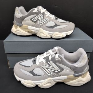 New Balance 9060 Lace Up Kid's Sneaker Shoes US 3M Grey PC9060GY